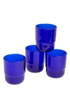 Our Place Set Of 4 Tumblers In Azul