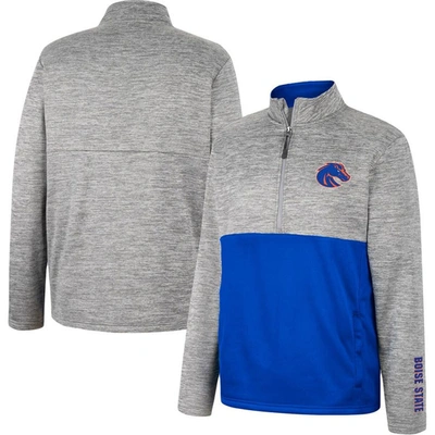 Colosseum Grey Boise State Broncos John Half-zip Jacket