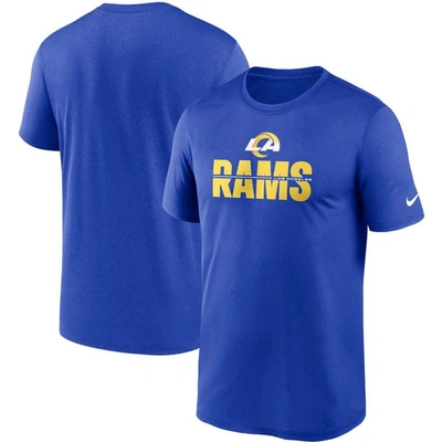 Nike Royal Los Angeles Rams Legend Microtype Performance T-shirt