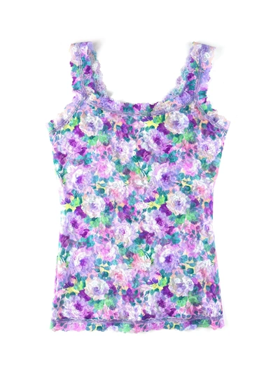 Hanky Panky Printed Signature Lace Classic Cami In Purple