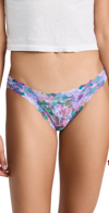 Hanky Panky Printed Signature Lace Original Rise Thong In Multicolor