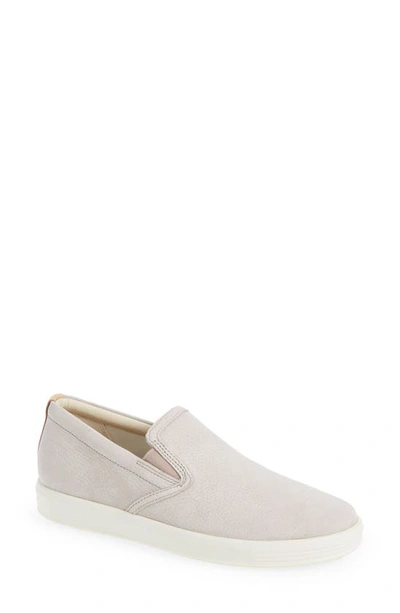 Ecco Soft 7 Water Resistant Slip-on Sneaker In Grey Rose/ Powder