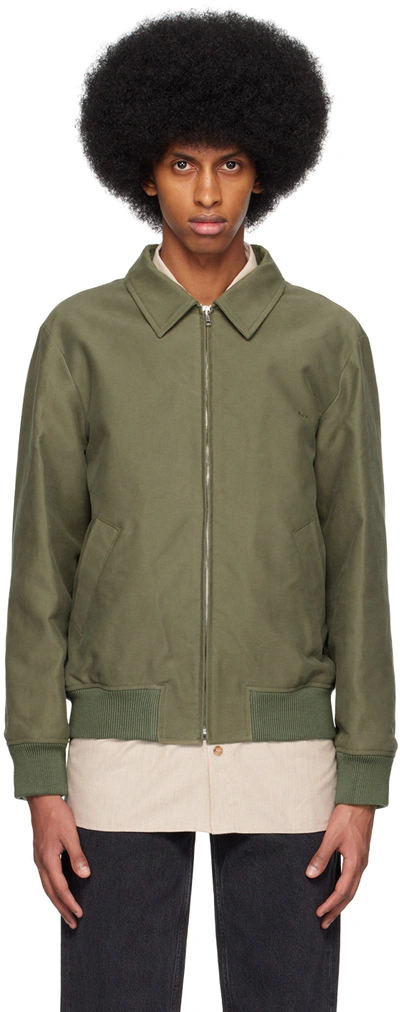 Apc Blouson Gilles Jacket In Khaki