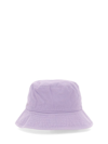 Acne Studios Embroidered-logo Bucket Hat In Cold Lilac
