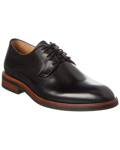 Warfield & Grand Plain Toe Leather Oxford In Black