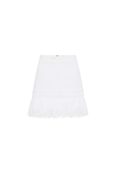 Rebecca Vallance Antonia Mini Skirt In White