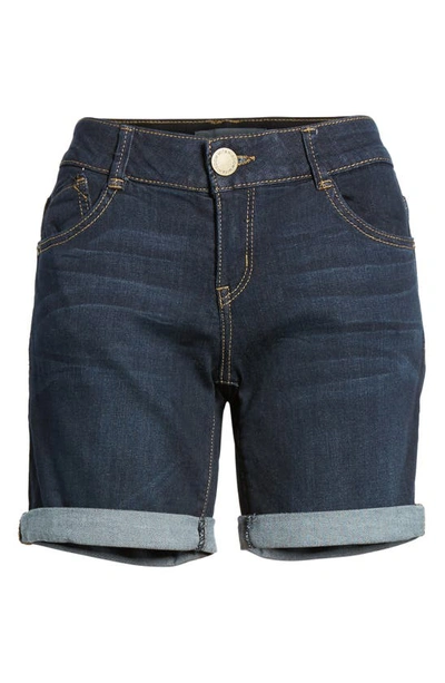 Wit & Wisdom 'ab'solution High Waist Denim Shorts In In Indigo