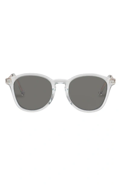 Le Specs Contraband 54mm Round Sunglasses In Blue / Khaki Mono