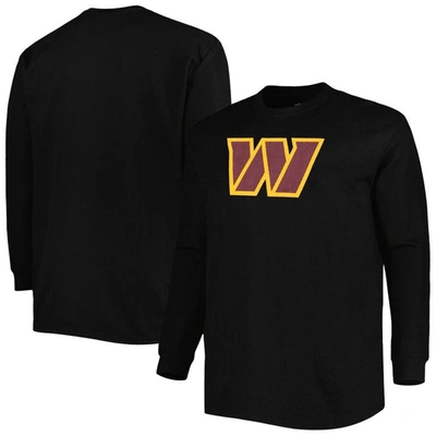 Profile Burgundy Washington Commanders Big & Tall Waffle-knit Thermal Long Sleeve T-shirt