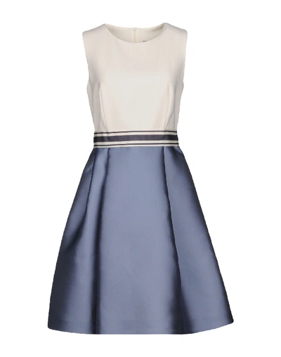 Max Mara Short Dress In Slate Blue