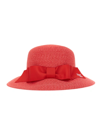 Monnalisa Girls Red Straw Hat