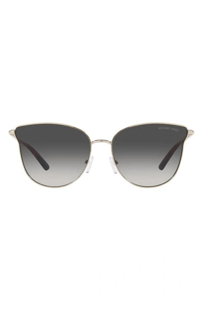 Michael Kors Salt Lake City 62mm Oversize Cat Eye Sunglasses In Dark Grey