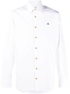 Vivienne Westwood Logo Cotton Shirt In White