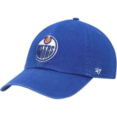 47 ' Royal Edmonton Oilers Clean Up Adjustable Hat