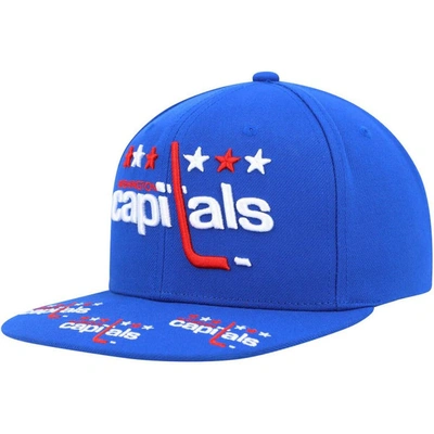 Mitchell & Ness Men's  Navy Washington Capitals Vintage-inspired Hat Trick Snapback Hat