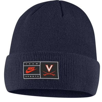 Nike Navy Virginia Cavaliers Utility Cuffed Knit Hat