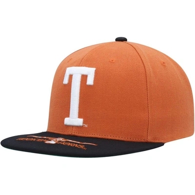 Mitchell & Ness Men's  Texas Orange, Black Texas Longhorns Logo Snapback Hat In Orange,black
