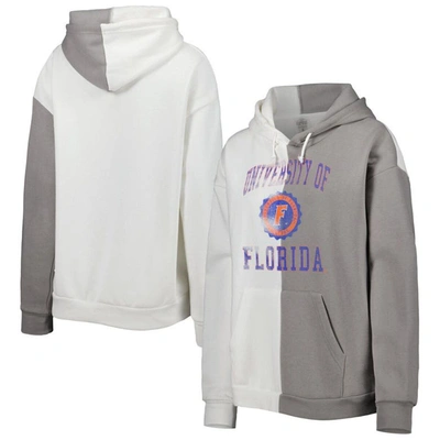 Gameday Couture Gray/white Florida Gators Split Pullover Hoodie