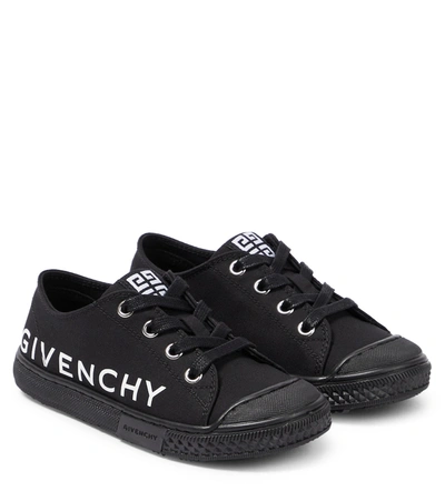 Givenchy Boys Black Suede Leather Trainers