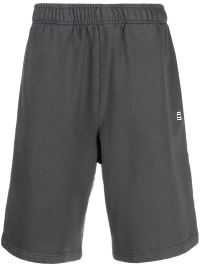 Ambush Logo-print Elasticated Track Shorts In Grey