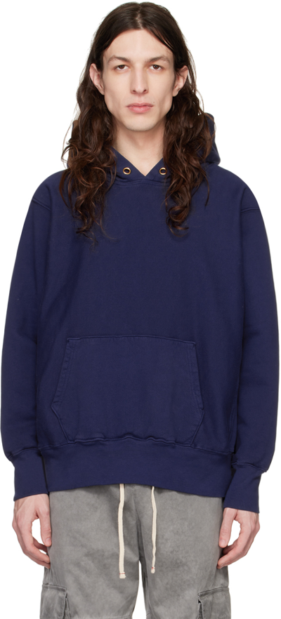 Les Tien Cotton Hoodie In Lapis