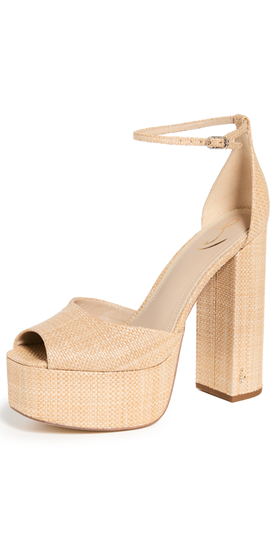 Sam Edelman Women's Kori Snip Toe High Heel Platform Sandals In Beechwood