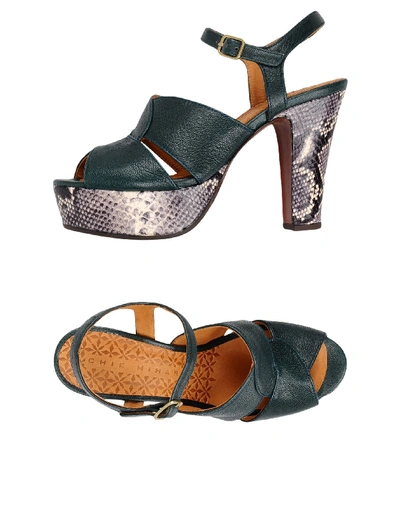 Chie Mihara Sandals In Deep Jade