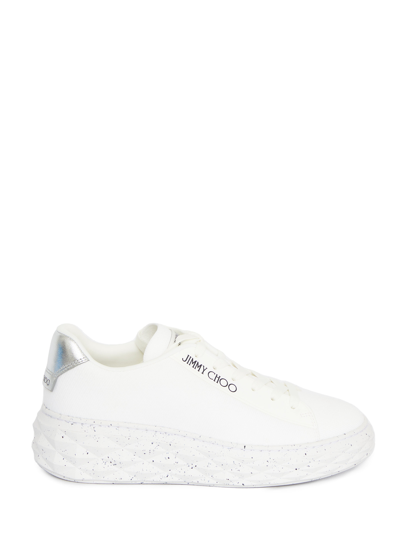 Jimmy Choo Diamond Light Maxi/f Sneakers In White