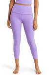 Beyond Yoga Caught In The Midi Space-dye High-waisted Legging In Lilac