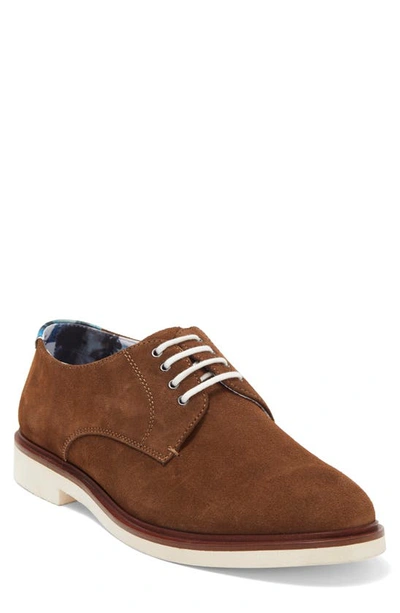 Paisley & Gray Casual Plain Toe Derby In Brown Suede
