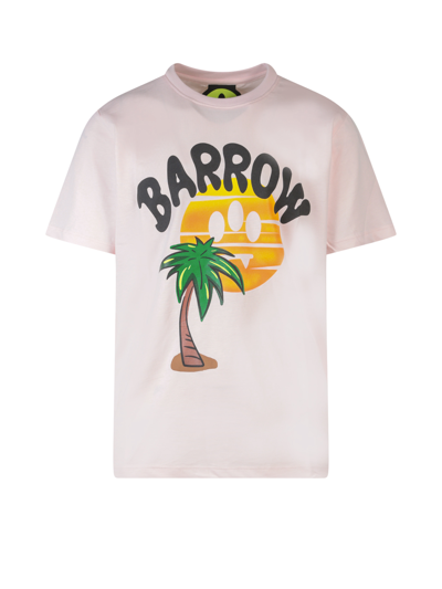 Barrow Jersey T-shirt In Pink
