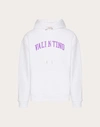 Valentino Print Cotton Sweatshirt In White/purple