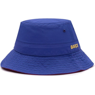 Fan Ink Men's Blue, Pink Barcelona Terrain Reversible Adjustable Bucket Hat In Blue,pink
