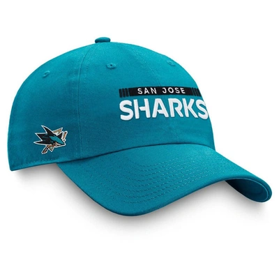 Fanatics Branded Teal San Jose Sharks Authentic Pro Rink Adjustable Hat