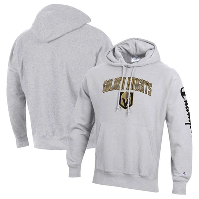 Champion Heather Gray Vegas Golden Knights Reverse Weave Pullover Hoodie