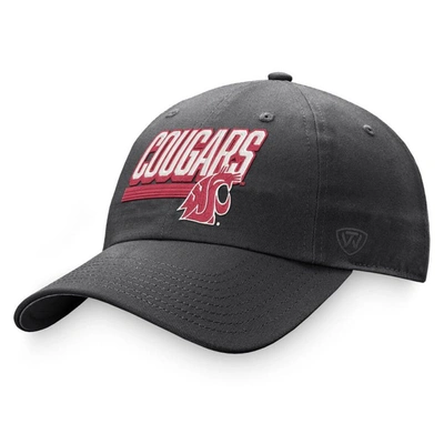 Top Of The World Charcoal Washington State Cougars Slice Adjustable Hat