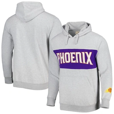 Fanatics Branded Heather Gray Phoenix Suns Wordmark French Terry Pullover Hoodie