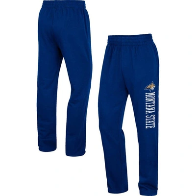 Colosseum Navy Montana State Bobcats Wordmark Trousers