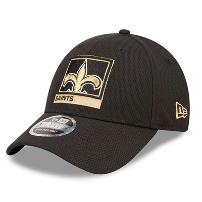 New Era Black New Orleans Saints Framed Af 9forty Snapback Hat