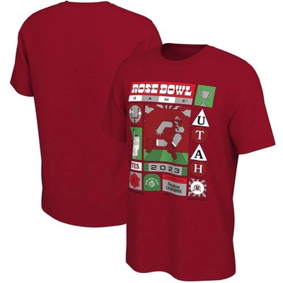 Nike Red Utah Utes 2023 Rose Bowl Illustrated T-shirt