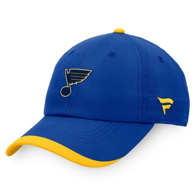 Fanatics Branded Blue St. Louis Blues Authentic Pro Rink Pinnacle Adjustable Hat