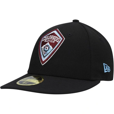 New Era Black Colorado Rapids Primary Logo Low Profile 59fifty Fitted Hat