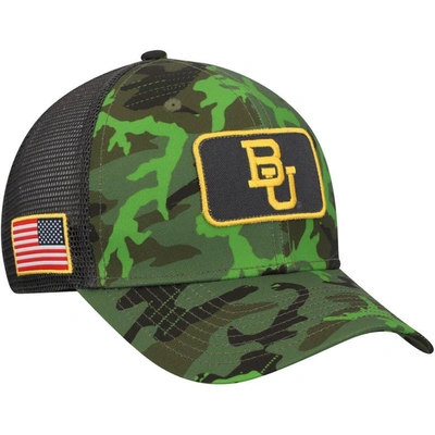 Nike Camo/black Baylor Bears Classic99 Veterans Day Trucker Snapback Hat