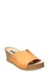 Mephisto Lisane Slide Sandal In Orange Sandalbuck