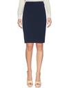 Armani Collezioni Knee Length Skirt In Dark Blue