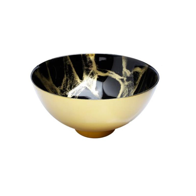 Classic Touch 10.5 In. Marbleized Footed Bowl