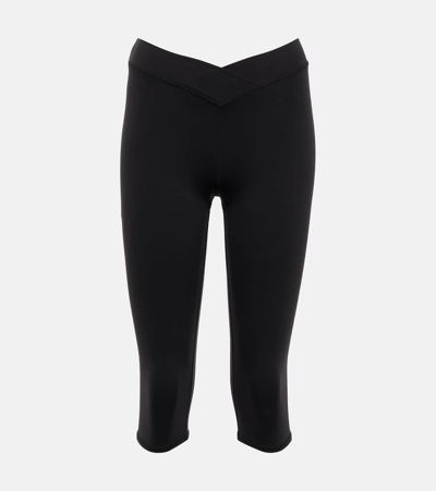 Alo Yoga Airbrush Cropped Leggings In Black