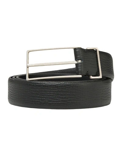 Maison Margiela Leather Belt In Black