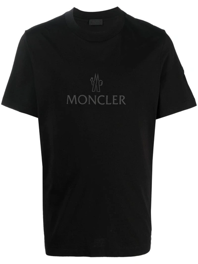 Moncler Logo-print Short-sleeved T-shirt In 999
