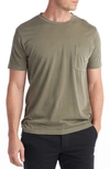 Rowan Asher Cotton Pocket T-shirt In Moss